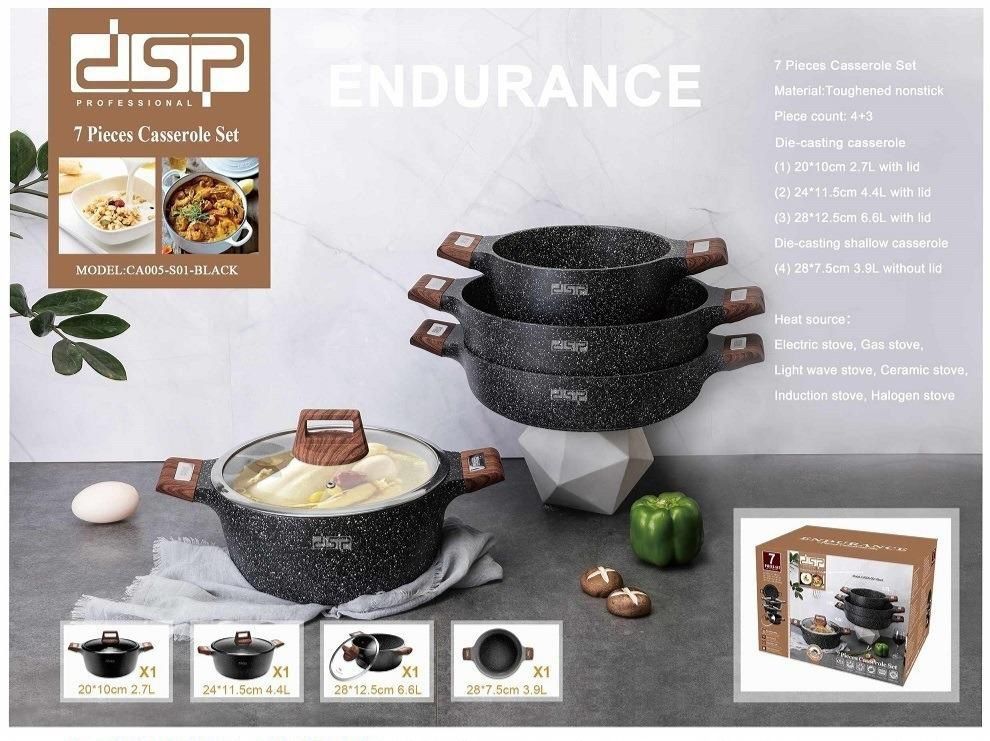 سرویس قابلمه 7 پارچه DSP (دی سی پی)  مدل CA005-S01