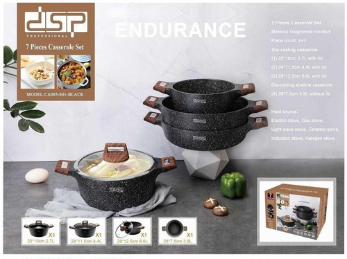 سرویس قابلمه 7 پارچه DSP (دی سی پی) مدل CA005-S01